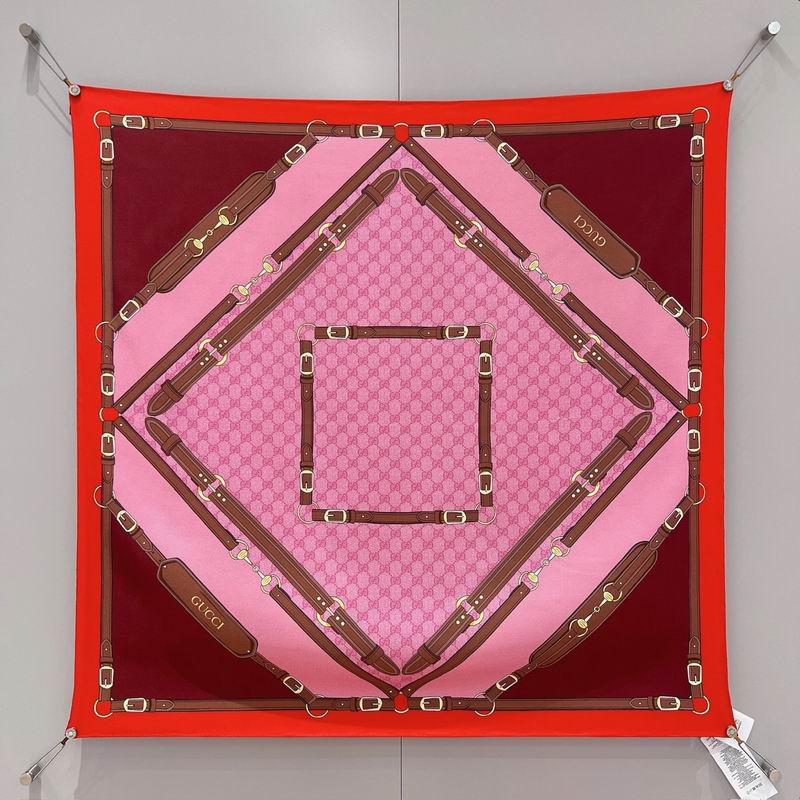 Gucci silk scarf 90X90cm E032249